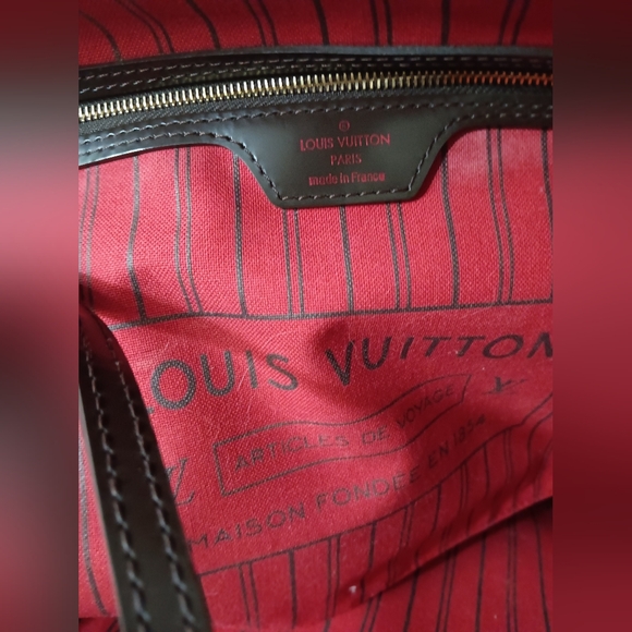 Louis Vuitton damier ebene neverfull tote - Picture 7 of 8